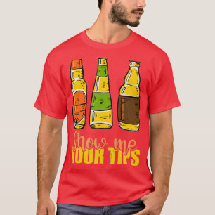 T-shirt Barman Party Cocktail Tip Pun