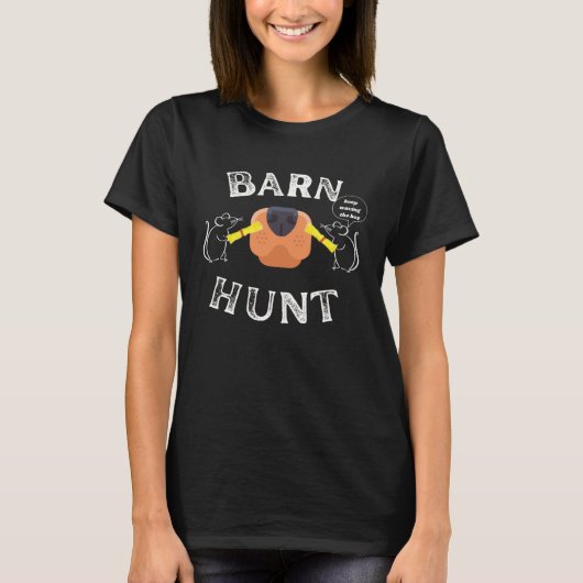 T-shirt Barn Hunt keep waving the Hay (Devant)