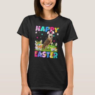 T-shirt Barne Owl Bird Happy Pâques Bunny Barn Owl Pâques