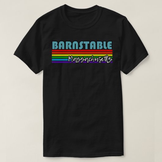 T-shirt Barnstable Massachusetts Pride Barnstable LGBT Gi (Design devant)