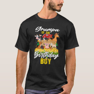 T-shirt Barnyard Grumpa De L'Anniversaire Boy Family Farm 
