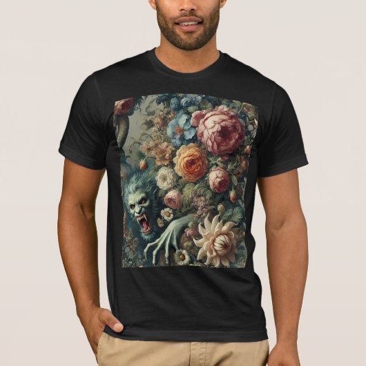 T-shirt Baroque Peril – Gothic Wearable Art (Devant)