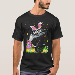 T-shirt Barracuda Poisson Pâques Chasse aux oeufs Bunny Ba