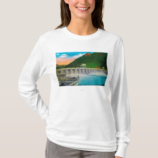T-shirt Barrage de Bonneville sur le fleuve Columbia (Devant)