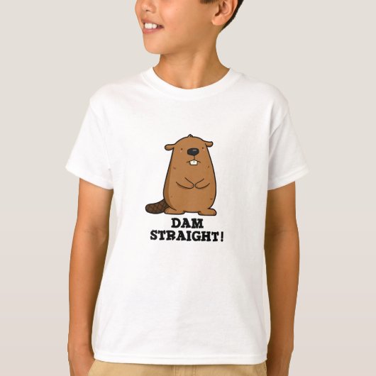 T-shirt Barrage droit Sassy Beaver Pun (Devant)