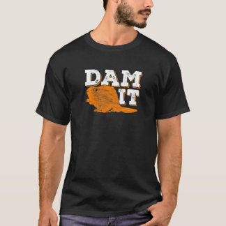 T-shirt Barrage pour un animal castor