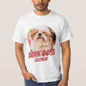 T-shirt Barre Boss Animal Chien Photo Cool moderne Simple (Devant)