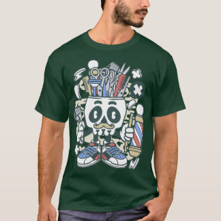T-shirt Barre crâne Hipster
