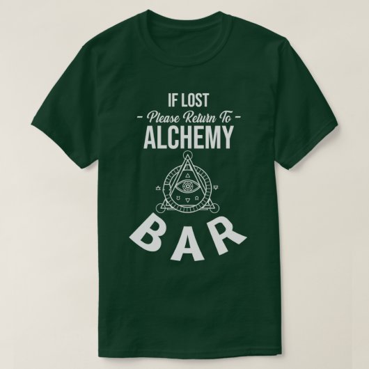 T-shirt Barre d'alchimie (Design devant)