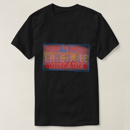 T-shirt Barre de cacao chaud (Design devant)