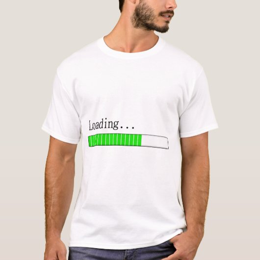 T-shirt Barre de chargement - chemise (Devant)