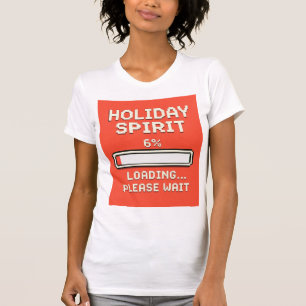 T-shirt Barre de chargement de l'esprit de fête