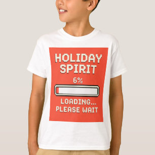 T-shirt Barre de chargement de l'esprit de fête