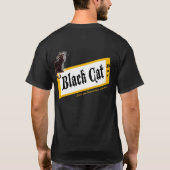 T-shirt Barre de chat noire 2côté (Dos)