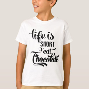 T-shirt Barre de chocolat drôle de chocolat addict amateur