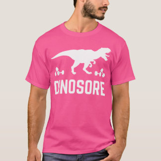 T-shirt Barre de musculation drôle de dinosaure Gym