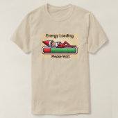 T-shirt Barre de progression pour elfe faible énergie amus (Design devant)