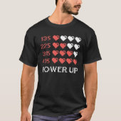 T-shirt Barre Power Up, Amusant, Gamer, Rétro, Geek, Nerd (Devant)
