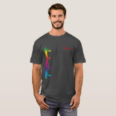 T-shirt barre Rainbow (Devant entier)