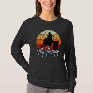 T-shirt Barrel Racing Est Mon Thérapie Retro Vintage Homme