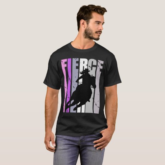 T-shirt Barrel Racing Fouette Casquette Western Girls Sou (Devant entier)