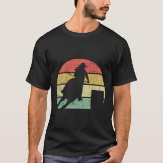T-shirt Barrel Racing Rodeo Retro Cadeau Vintage