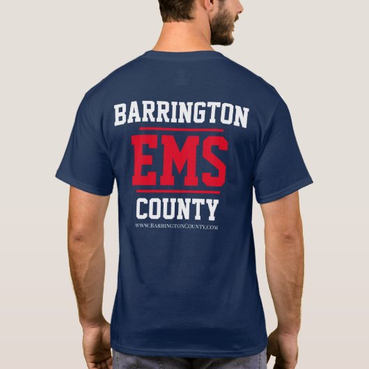 T-shirt Barrington County EMS Classic  (Dos)