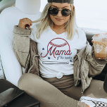 T-shirt BARRY Mama de l'anniversaire du baseball des rooki<br><div class="desc">Ce t-shirt présente de mignonnes lignes de dentelle de baseball,  une chauve-souris de baseball et une police de style rétro amusante avec les mots "maman du rookie". Ce tee-shirt est parfait pour une maman amoureuse du sport qui célèbre l'année de son petit enfant lors de sa première fête d'anniversaire.</div>