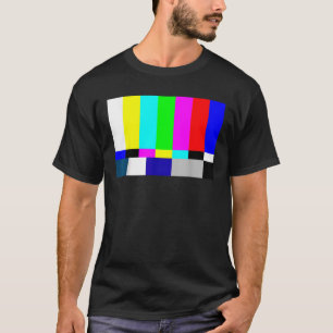 T-shirt Bars Couleur De Télévision Hors Air Unisex Adulte