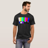 T-shirt Bars de couleurs de l'écran de télévision sans sig (Devant entier)