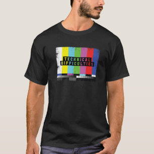 T-shirt Bars Et Tons Drôle Conception Regarder TV Technici