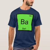 T-shirt Bart Nom Chimie Élément Tableau Périodique (Devant)