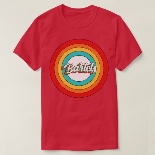 T-shirt Bartels Nom Chemise Vintage Bartels Cercle (Design devant)