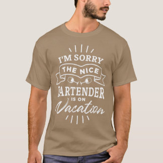 T-shirt Bartender Bar Bartending Cocktail Cadeau 6