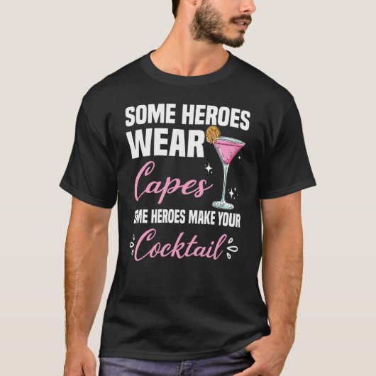 T-shirt Bartender Barkeeper Cocktail Alcool (Devant)
