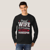 T-shirt Bartender Barman Bartending Barkeeper Wife (Devant entier)