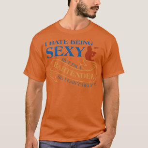 T-shirt Bartender For Men Chef Barman Mixologue