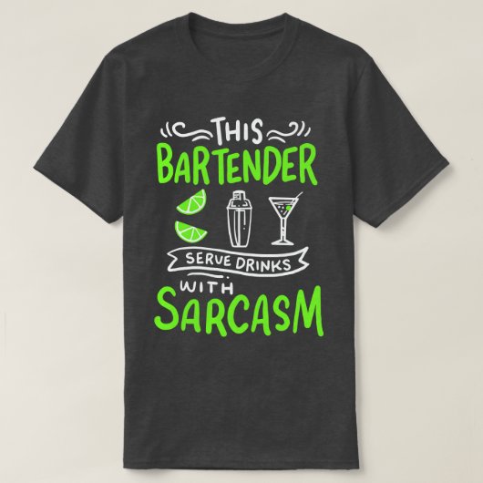 T-shirt Bartender Funny Bartender (Design devant)