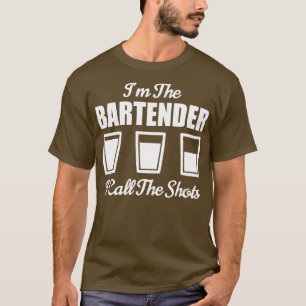 T-shirt Bartender Im Le Bartender J'Appelle Le Bar Shots N
