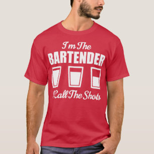 T-shirt Bartender Im Le Bartender J'Appelle Le Bar Shots N