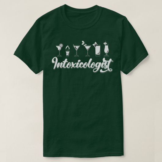 T-shirt Bartender Intoxicologue (Design devant)
