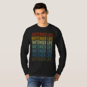 T-shirt Bartender Life Bartender Bartending (Devant entier)