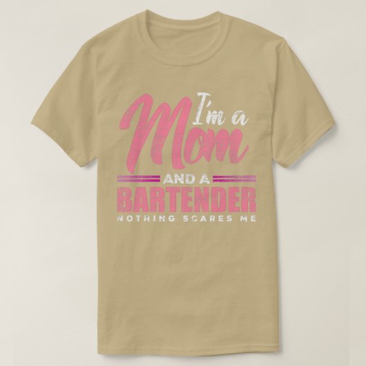 T-shirt Bartender Maman 1 (Design devant)