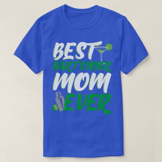 T-shirt Bartender Maman Cadeau 1 (Design devant)