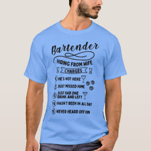T-shirt Bartender Mixer Mixology Bar Waiter Don 23