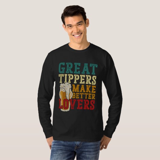 T-shirt Bartender Mixologist Great Tippers Make Better (Devant entier)