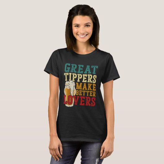 T-shirt Bartender Mixologist Great Tippers Make Better (Devant entier)