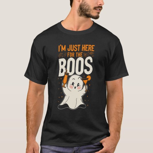 T-shirt Bartender Mixologist Halloween Pun Ghost I'm Just (Devant)
