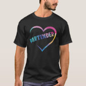 T-shirt Bartender Mixologist Heart Bartender (Devant)