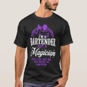 T-shirt Bartender Mixologist I'm A Bartender Not A Magicia (Devant)